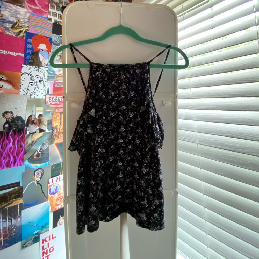 american eagle floral crop top